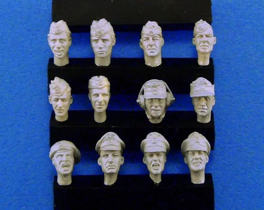1/35 Modern Military Soldier Head Busts, 12 Figures, Resin Model Figure Kit, Unassembled and Unpainted