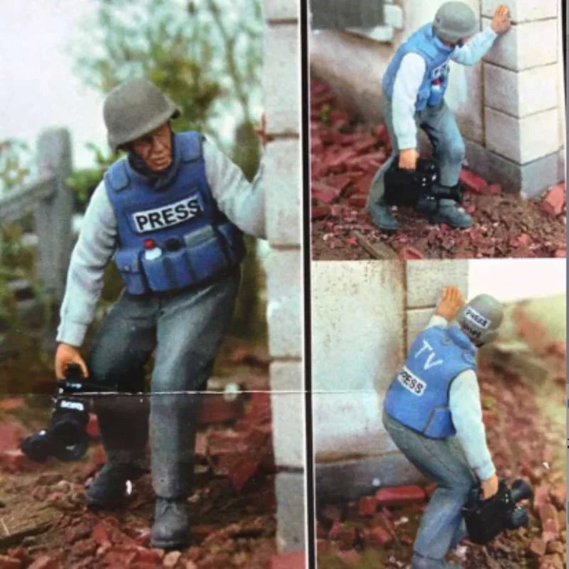 1/35 Modern Press Correspondent, Resin Model Figure Kit, Unassembled and Unpainted