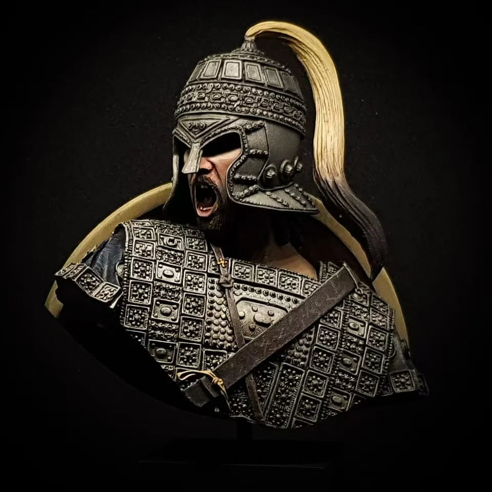 1/10 Ancient Greco-Roman Warrior, Resin Model Bust Kit, Unassembled and Unpainted