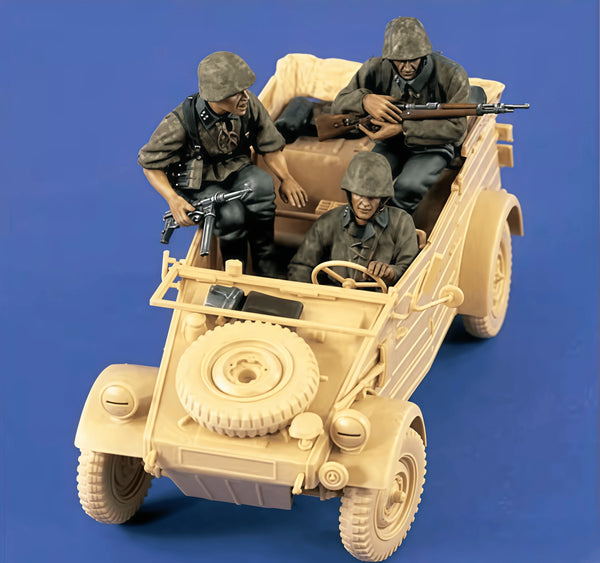 1/35 WWII Vehicle Crew, 82 Figures, Resin Model Figure Kit, Unassembled and Unpainted