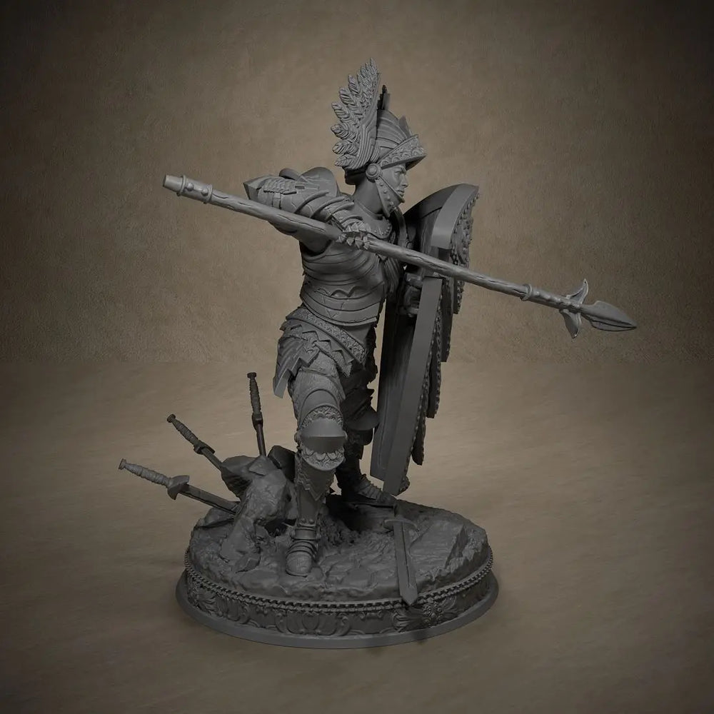 75mm Warriors, 3 Figures, Resin Model Figure Kit, Fantasy Theme, Unassembled and Unpainted