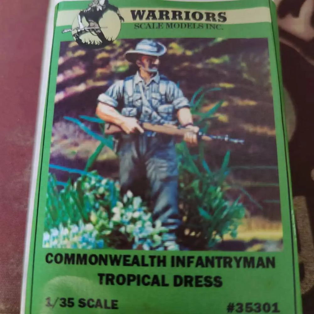1/35 WWII Commonwealth Infantryman, Resin Model Figure Kit, Unassembled and Unpainted