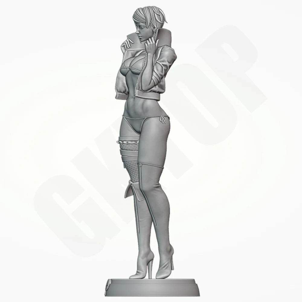 1/24 Tactical Soldier, Resin Model Figure Kit, Anime Theme, Unassembled and Unpainted