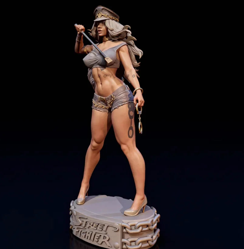 75mm Female Barbarian Warrior, Resin Model Figure Kit, Fantasy Theme, Unassembled and Unpainted