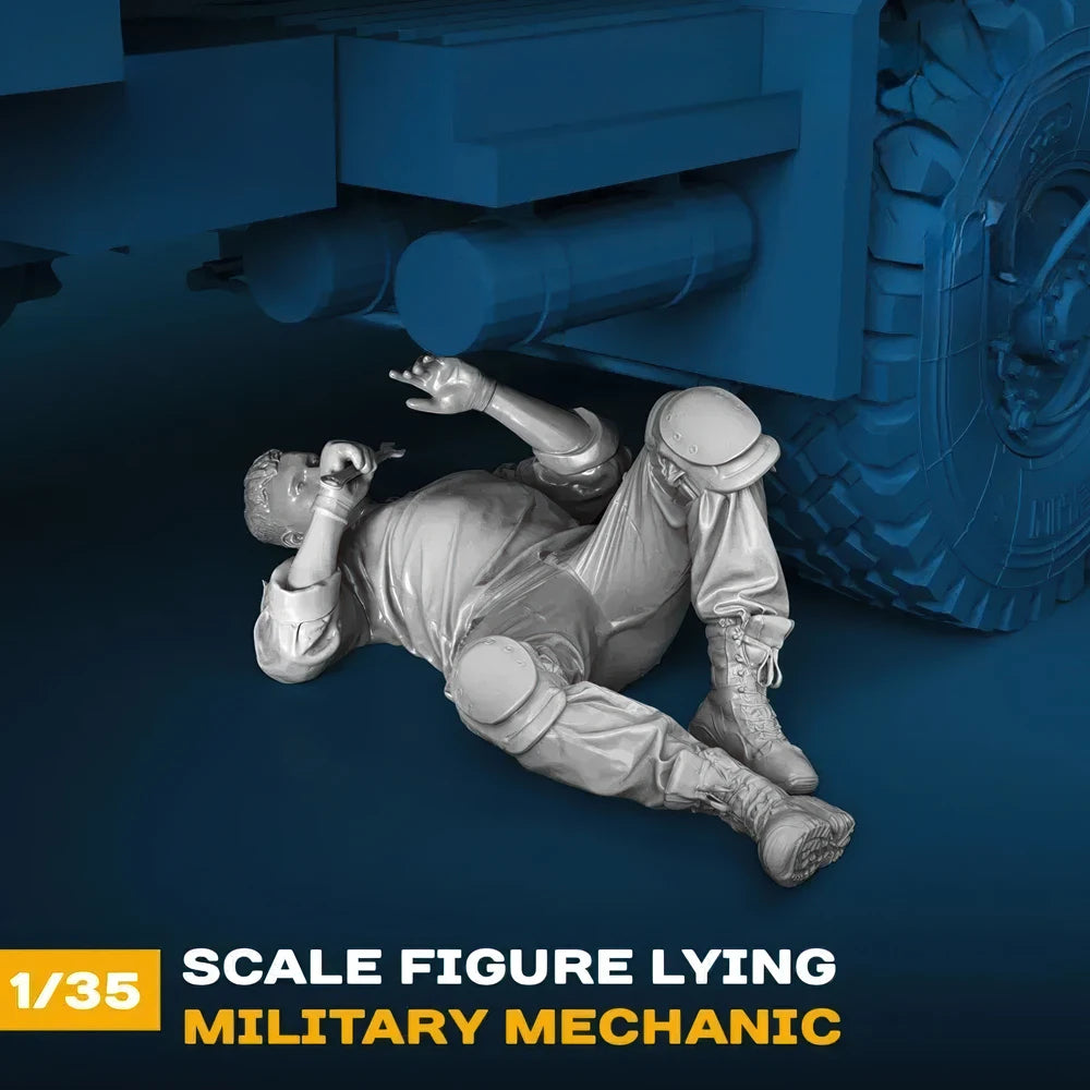 1/35 Modern Military Mechanic, Resin Model Figure Kit, Unassembled and Unpainted