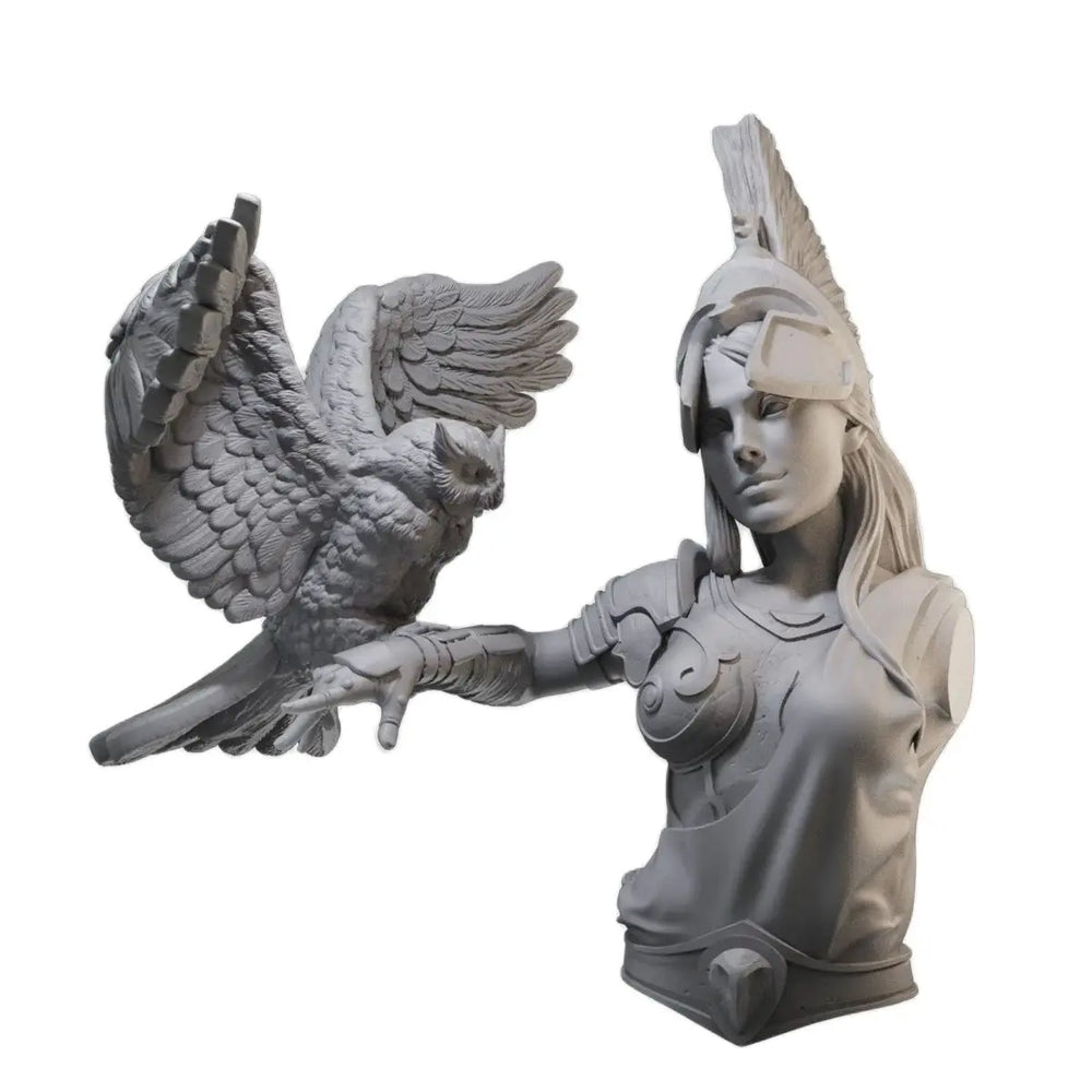 1/10 Eagle Warrior, 3 Figures, Resin Model Bust Kit, Fantasy Theme, Unassembled and Unpainted