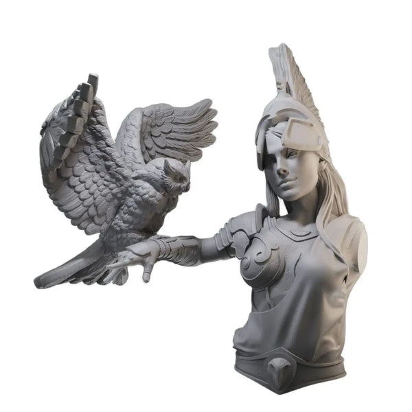 1/10 Eagle Warrior, 3 Figures, Resin Model Bust Kit, Fantasy Theme, Unassembled and Unpainted