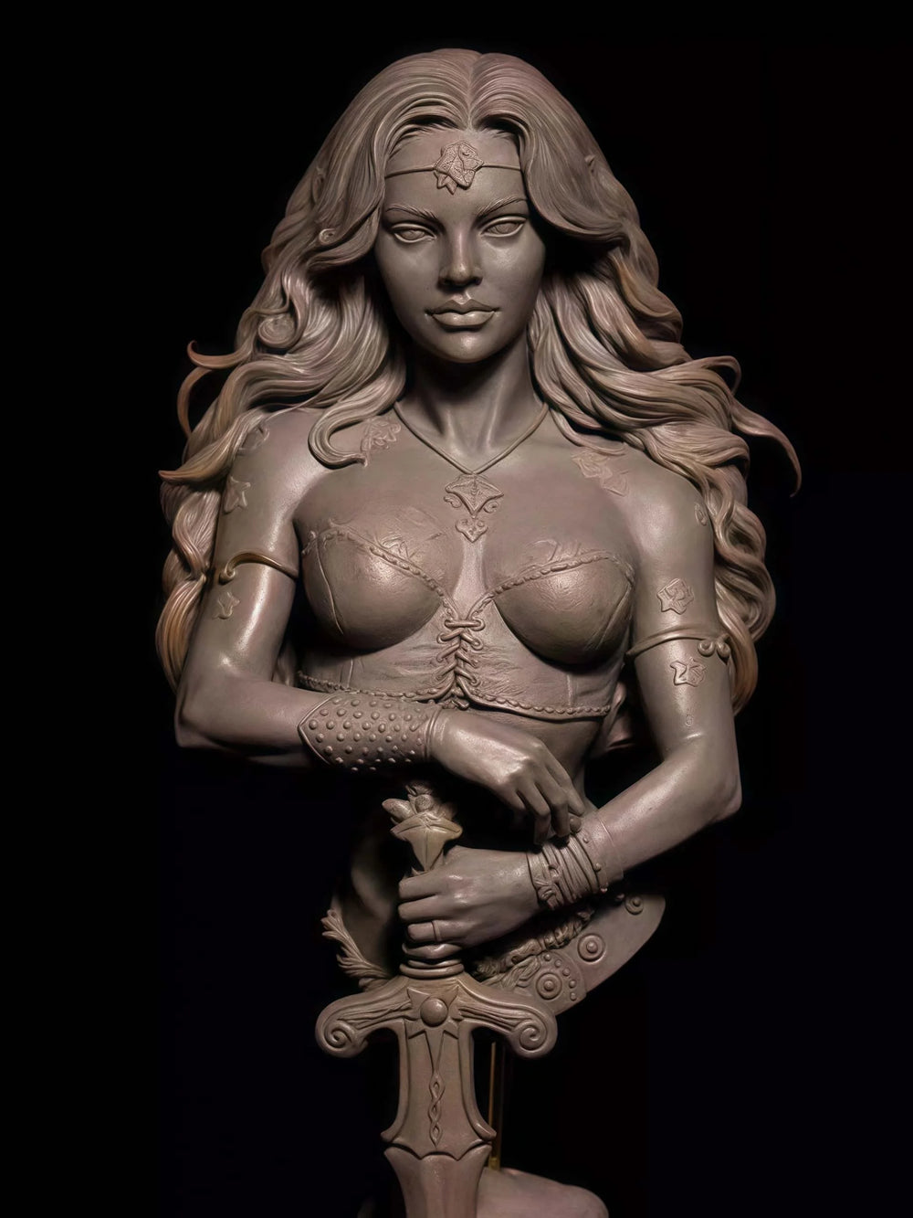 1/10 Female Hero, Resin Model Bust Kit, Unassembled and Unpainted