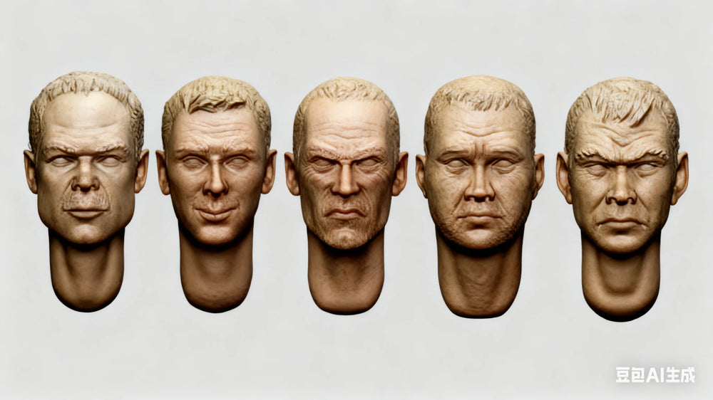 1/35 Modern Military Heads, 10 Figures, Resin Model Bust Kit, Unassembled and Unpainted