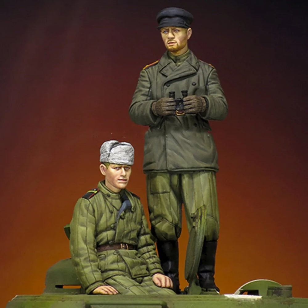 1/35 WWI Infantry Officers, 2 Figures, Resin Model Figure Kit, Unassembled and Unpainted