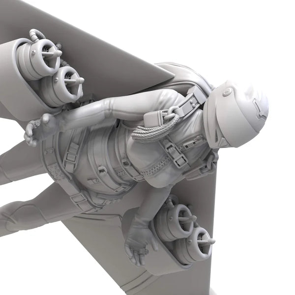 1/24 Female Flying Athlete, Resin Model Figure Kit, Sci-Fi Theme, Unassembled and Unpainted