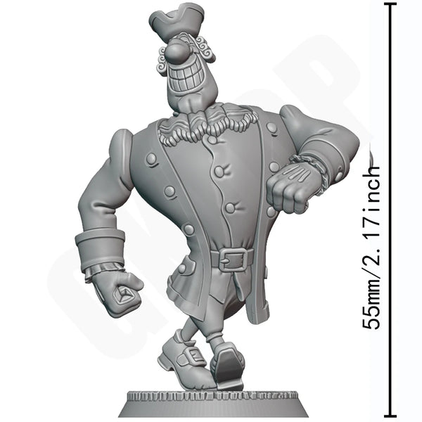 55mm Dr. Livesey, Resin Model Figure Kit, Fantasy Theme, Unassembled and Unpainted