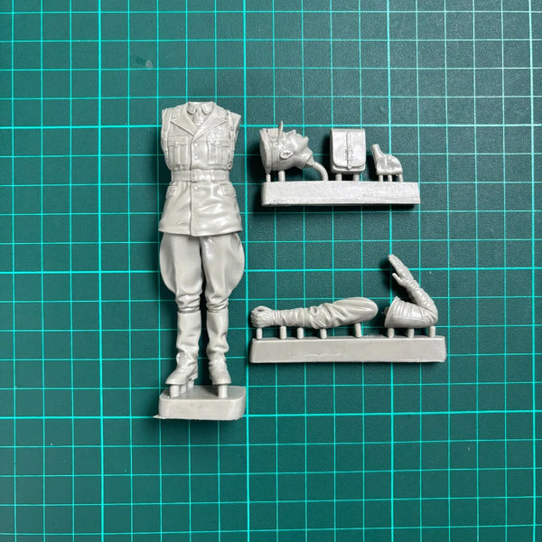 1/16 WWI US Officer Saluting, Resin Model Figure Kit, Unassembled and Unpainted