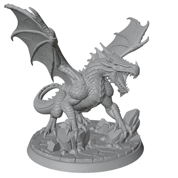 50mm Giant Dragon, Resin Model Figure Kit, Fantasy Theme, Unassembled and Unpainted