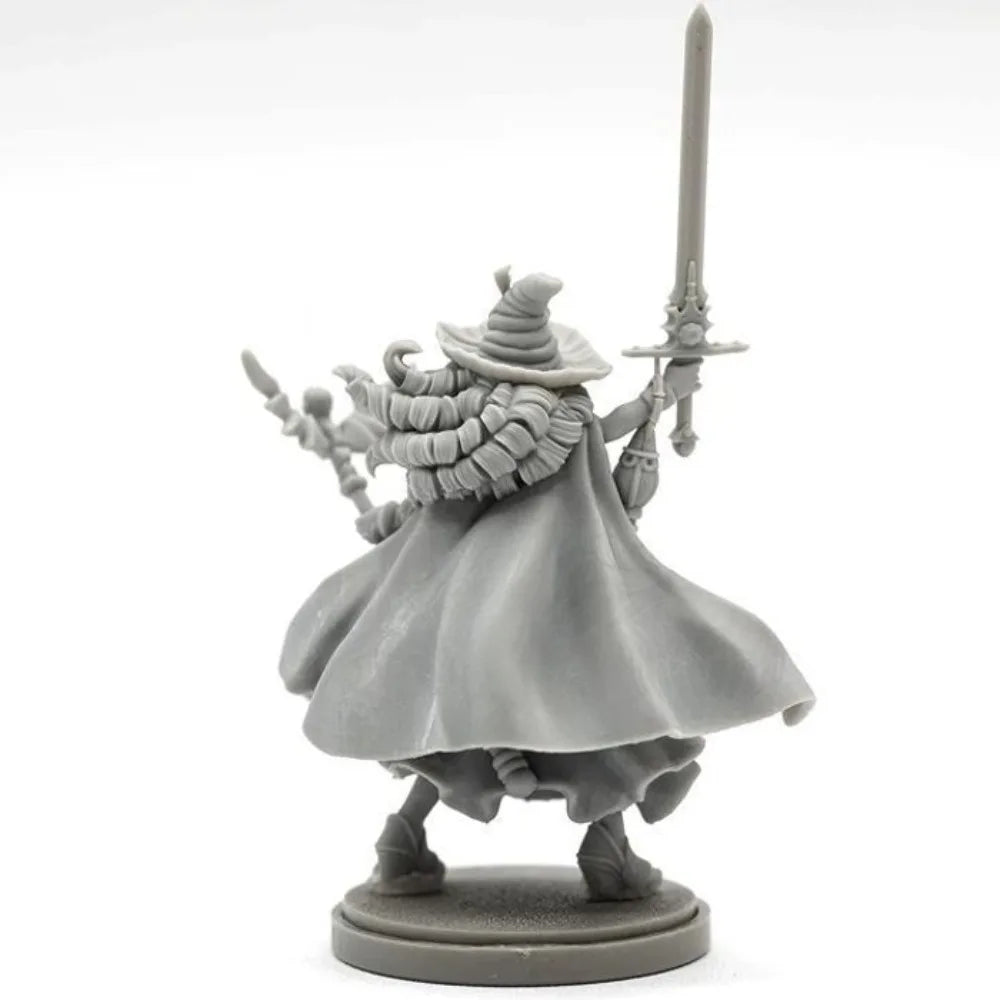 1/48 Battle Mage, Resin Model Figure Kit, Fantasy Theme, Unassembled and Unpainted