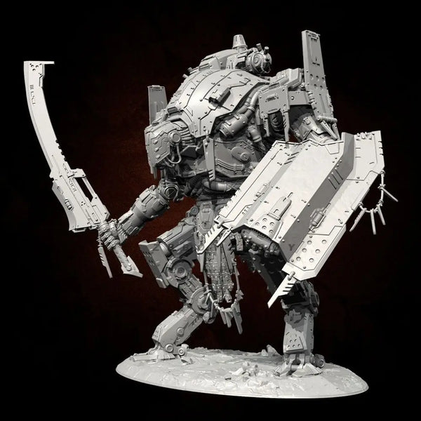 105mm Mechanical Planet Warrior, Resin Model Figure Kit, Sci-Fi Theme, Unassembled and Unpainted