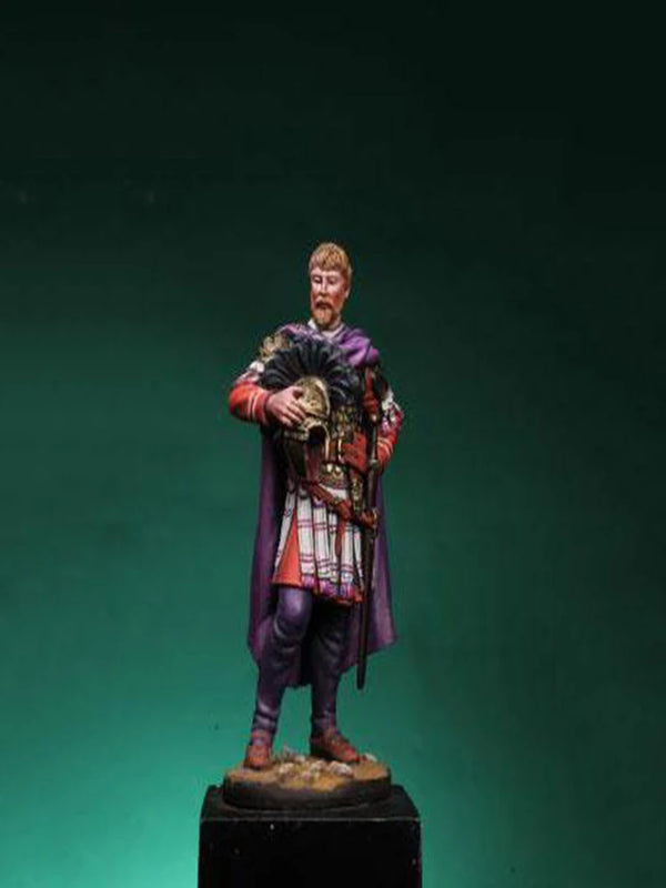 1/32 Medieval Fantasy Sorcerer in Crimson Robes, Resin Model Figure Kit, Unassembled and Unpainted