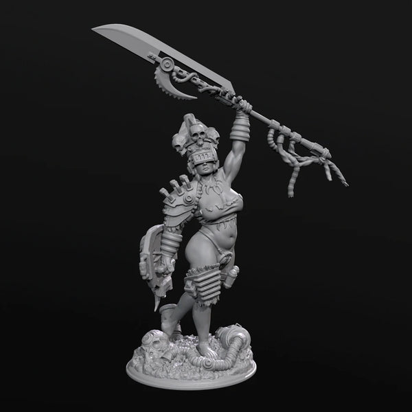 50mm Dark Fantasy Winged Warrior, Resin Model Figure Kit, Fantasy Theme, Unassembled and Unpainted