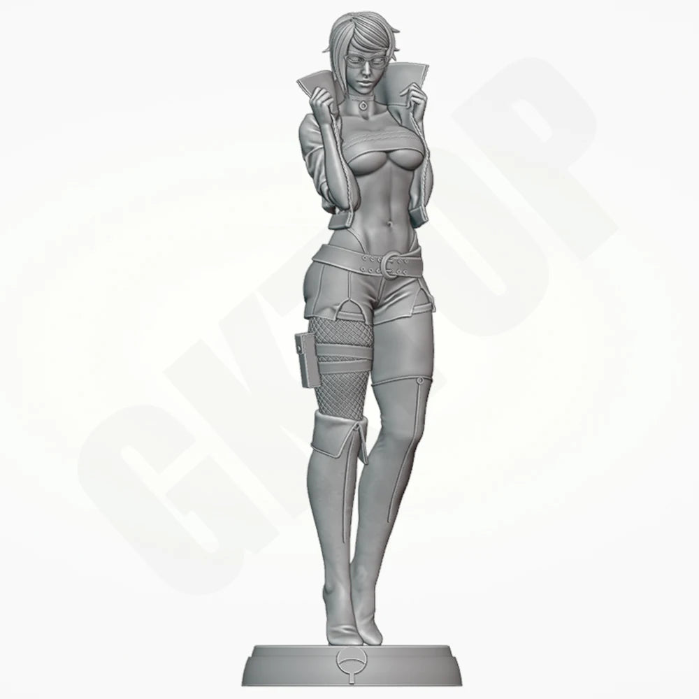 1/24 Tactical Soldier, Resin Model Figure Kit, Anime Theme, Unassembled and Unpainted