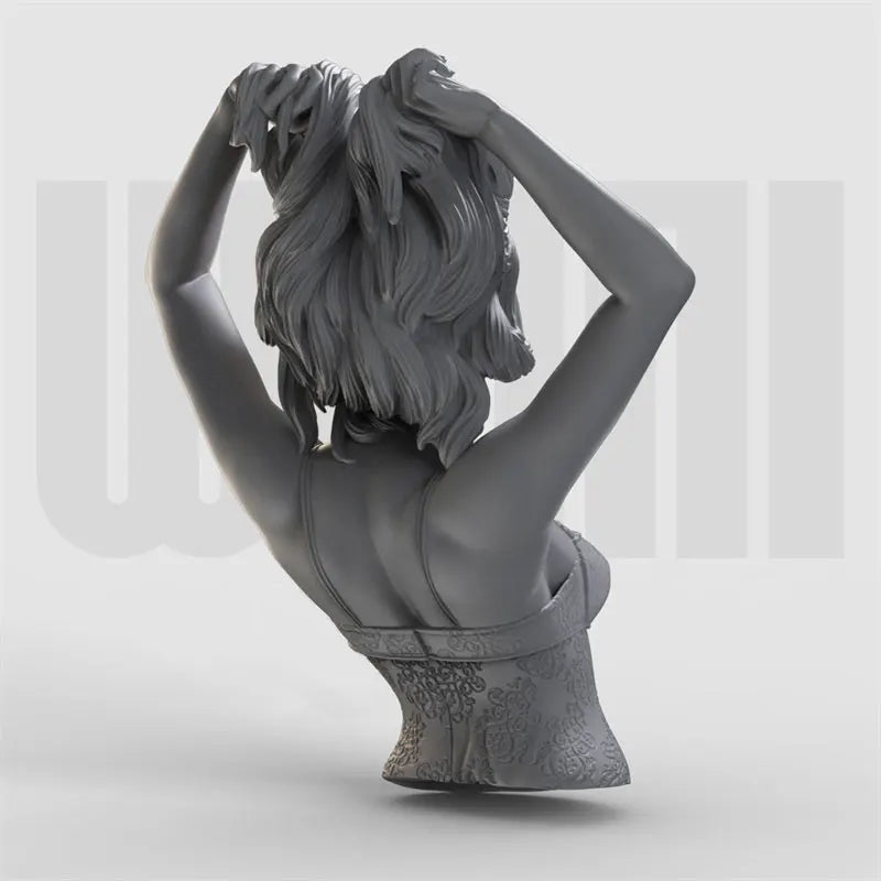 1/6 Pin-up Female Busts, 4 Figures, Resin Model Bust Kit, Unassembled and Unpainted