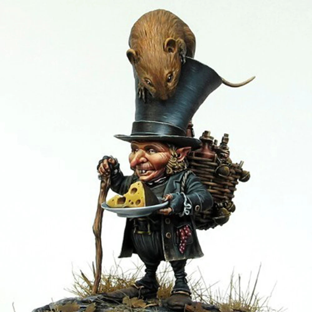 1/32 Mouse Character, Resin Model Figure Kit, Fantasy Theme, Unassembled and Unpainted