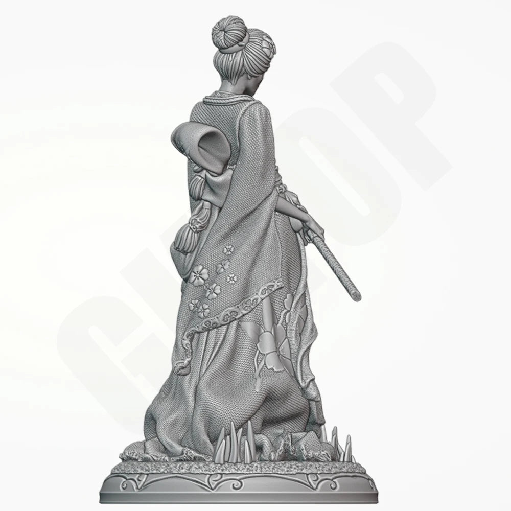 1/24 Yuki Onna Warrior, Resin Model Figure Kit, Fantasy Theme, Unassembled and Unpainted