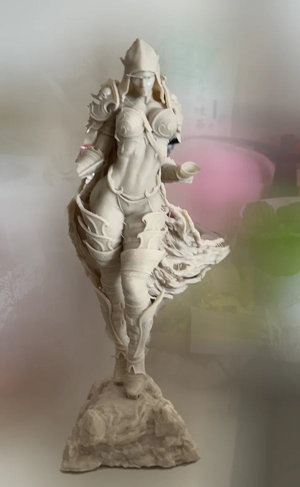 1/10 Female Elf Warrior, Resin Model Figure Kit, Fantasy Theme, Unassembled and Unpainted