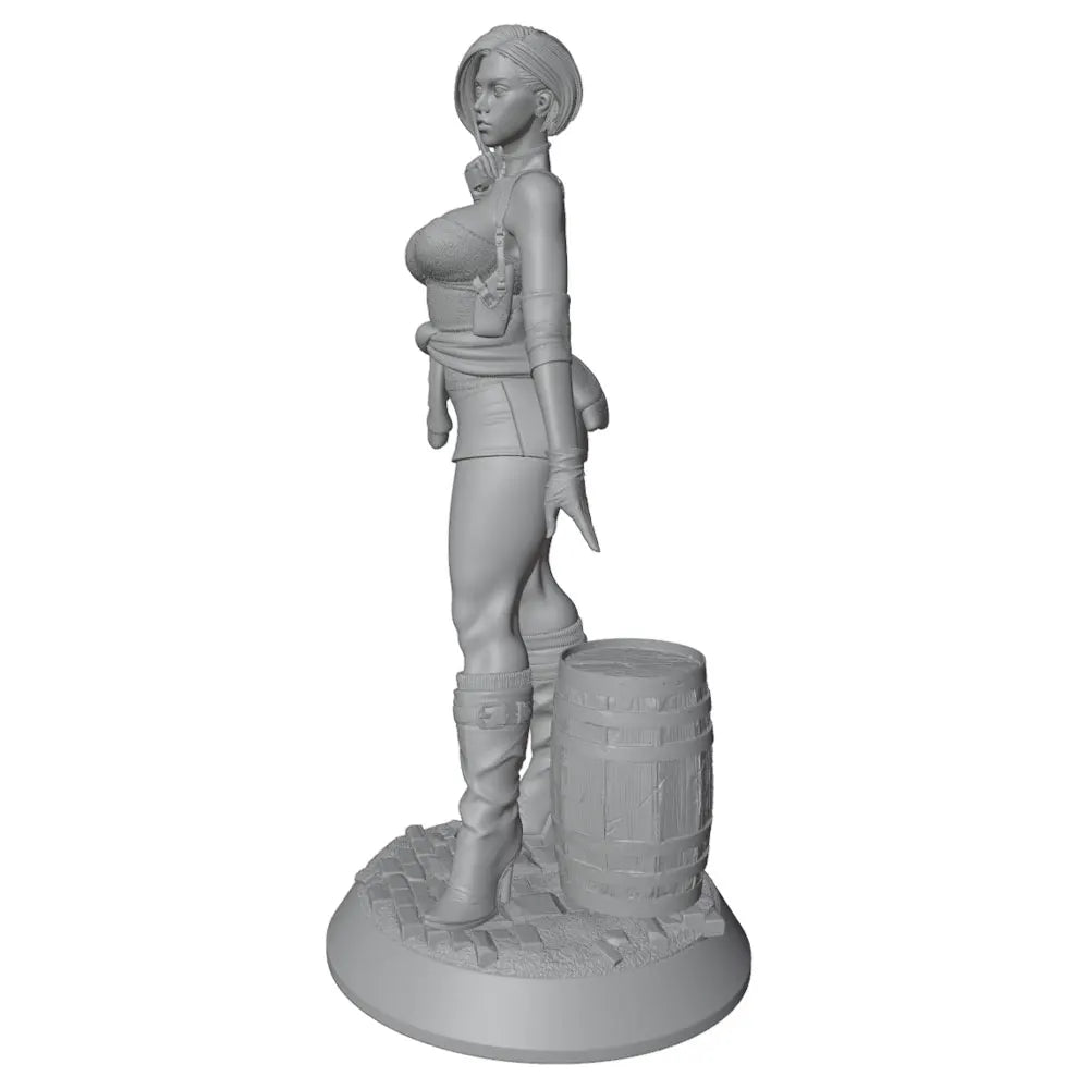 1/24 Female Tactical Operator with Dual Rifles, Resin Model Figure Kit, Fantasy Theme, Unassembled and Unpainted