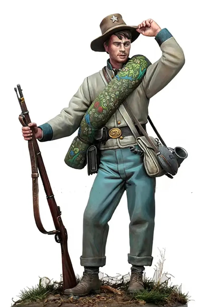 1/16 WWI American Doughboy, Resin Model Figure Kit, Unassembled and Unpainted