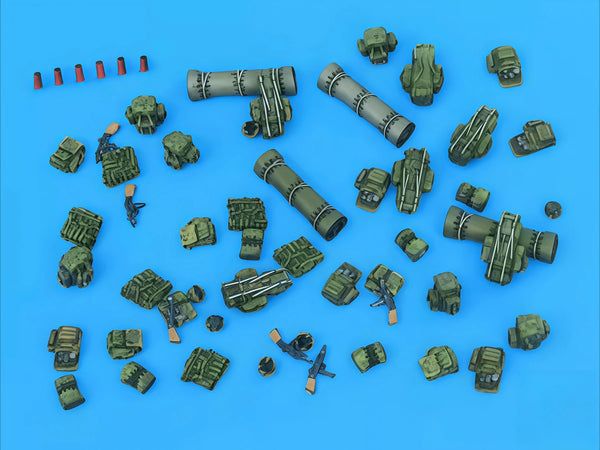 1/72 Modern Defense Force Tactical Gear, Resin Model Accessory Kit, Unpainted