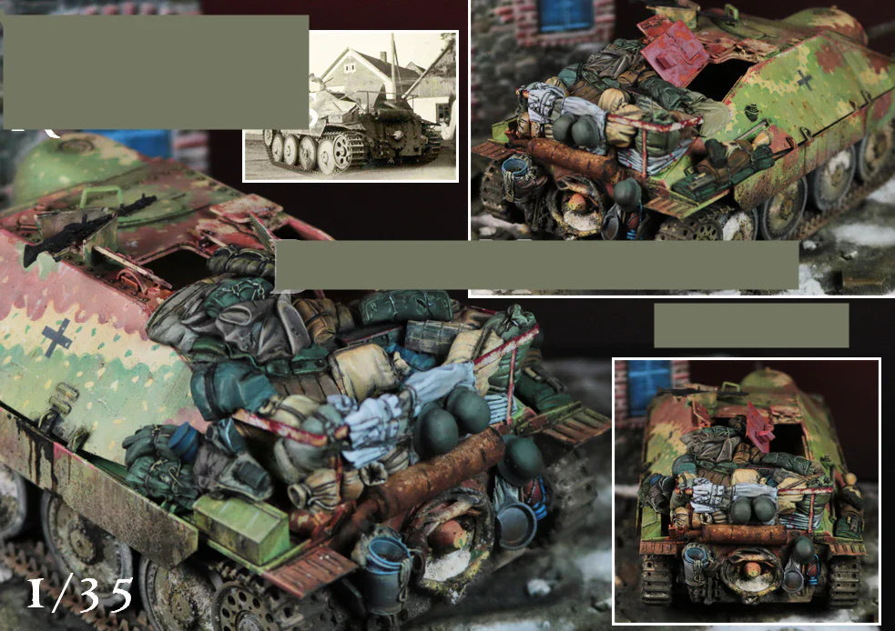 1/35 Modern Military Combat, 3 Figures, Resin Model Diorama Kit, Unassembled and Unpainted