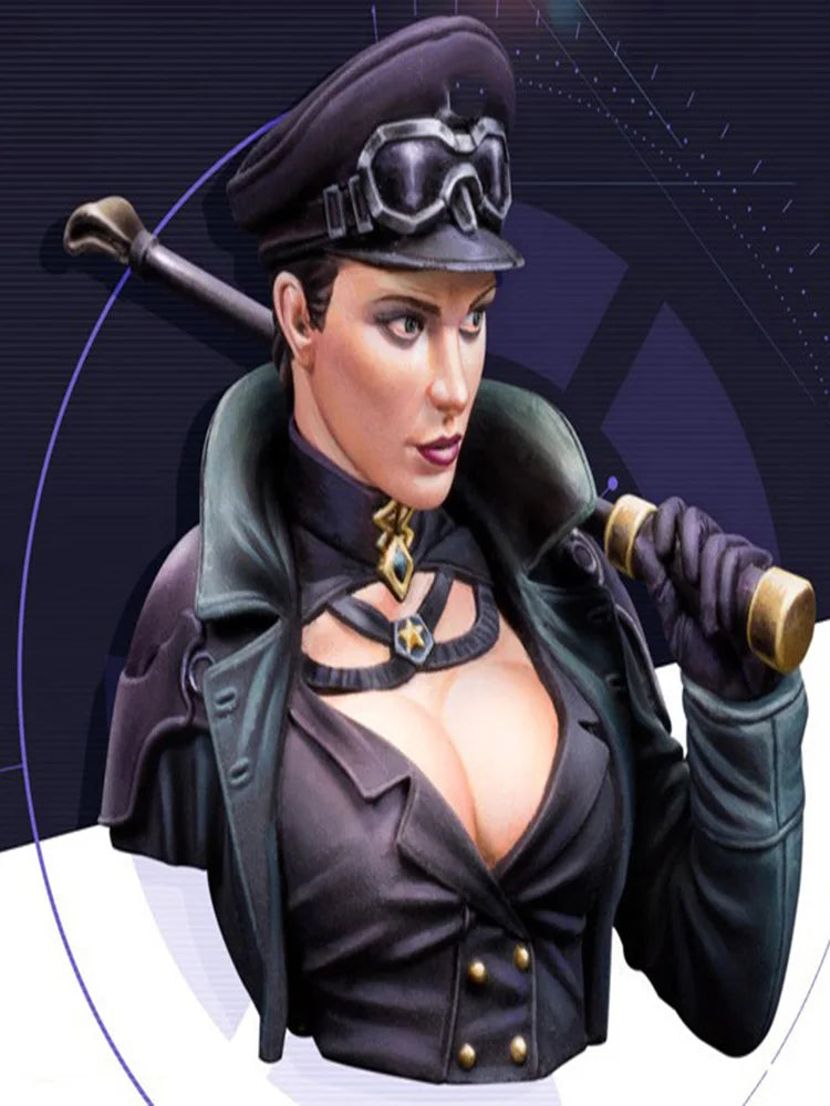 1/12 Female, Resin Model Bust Kit, Fantasy Theme, Unassembled and Unpainted