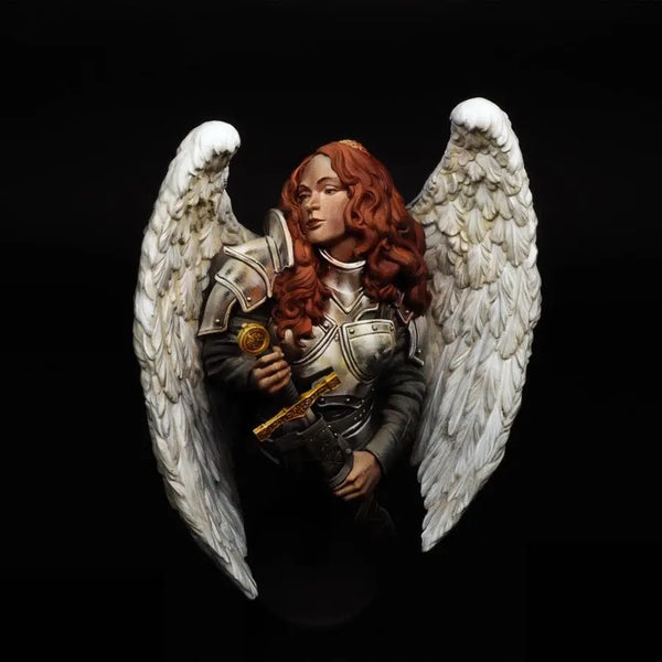 1/10 Angelic Warrior, Resin Model Bust Kit, Fantasy Theme, Unassembled and Unpainted