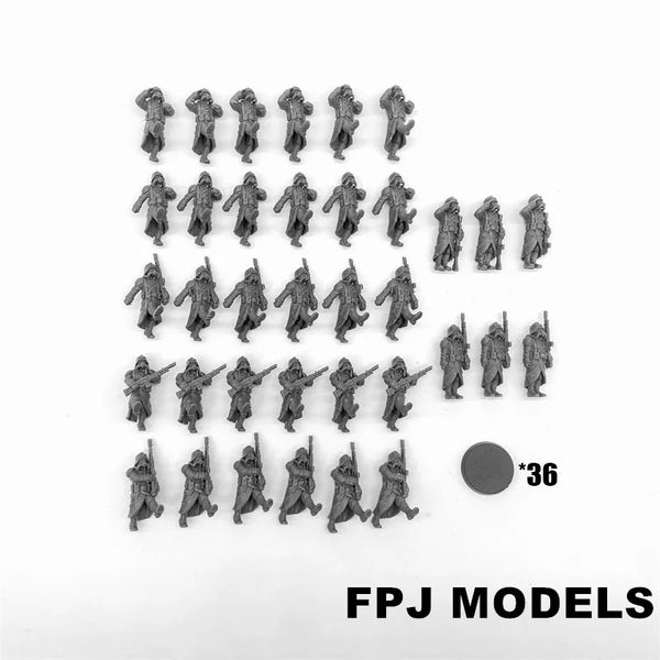 28mm Armored Guard Unit, 87 Figures, Resin Model Figure Kit, Fantasy Theme, Unassembled and Unpainted