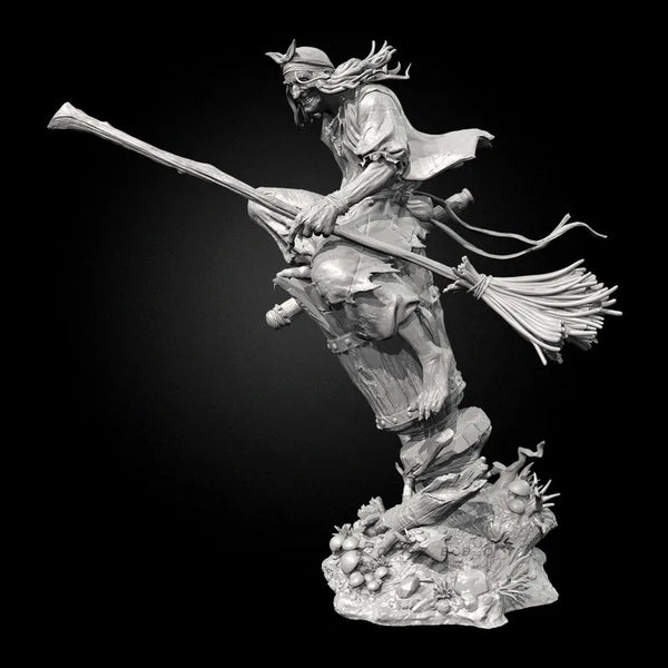 95mm Witch, 3 Figures, Resin Model Figure Kit, Fantasy Theme, Unassembled and Unpainted