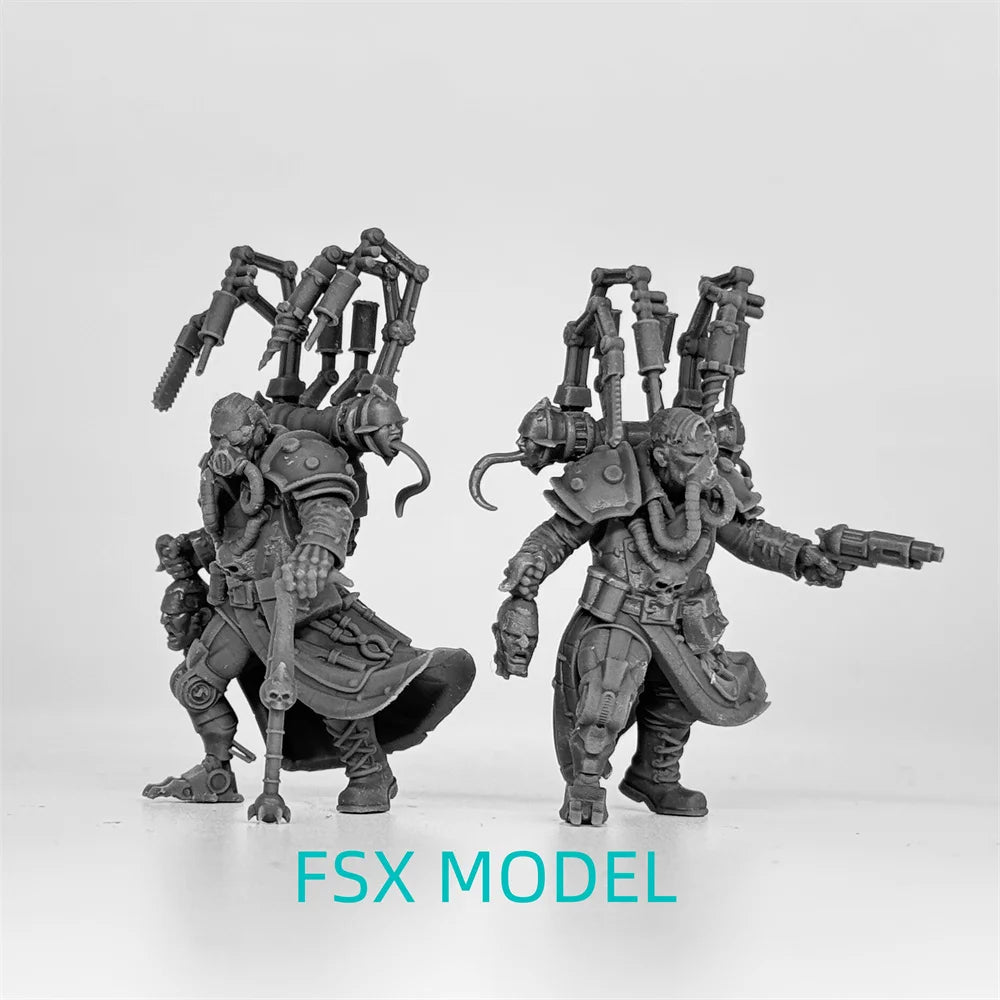 Cyborg Warrior, Resin Model Figure Kit, Sci-Fi Theme, Unassembled and Unpainted