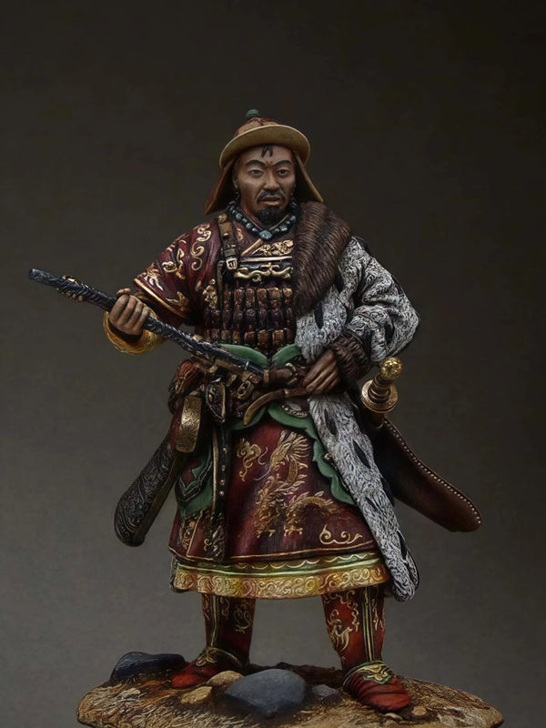 1/35 Medieval Mongolian Warrior, Resin Model Figure Kit, Unassembled and Unpainted