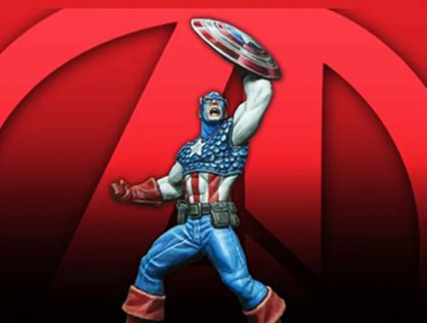 Superhero with Shield, Resin Model Figure Kit, Unassembled and Unpainted