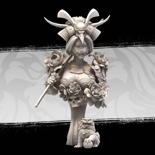 1/9 Baroque Female, Resin Model Bust Kit, Fantasy Theme, Unassembled and Unpainted