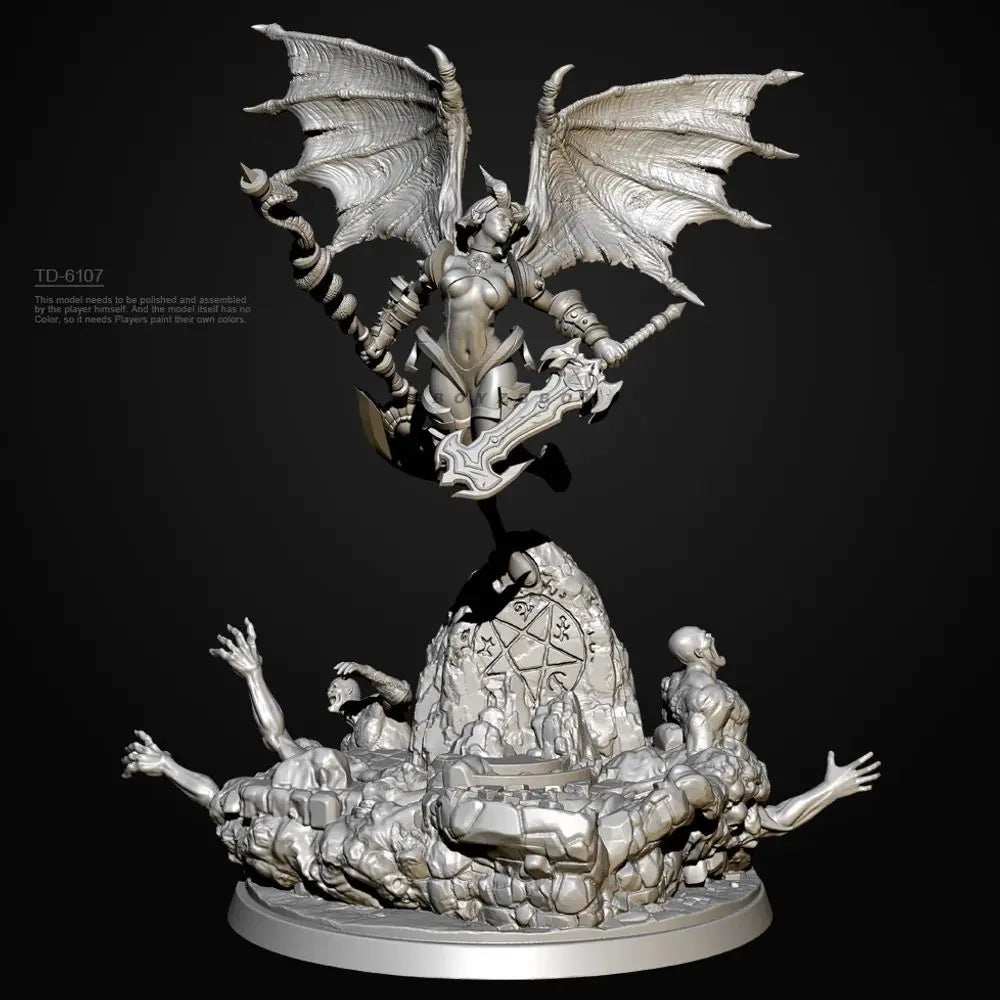 75mm Devilish Baby, Resin Model Figure Kit, Fantasy Theme, Unassembled and Unpainted
