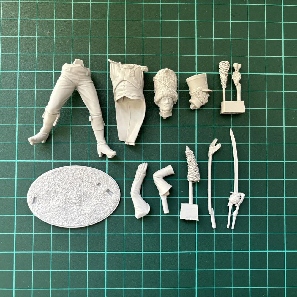 75mm Napoleonic French Line Infantry Officer, Resin Model Figure Kit, Unassembled and Unpainted
