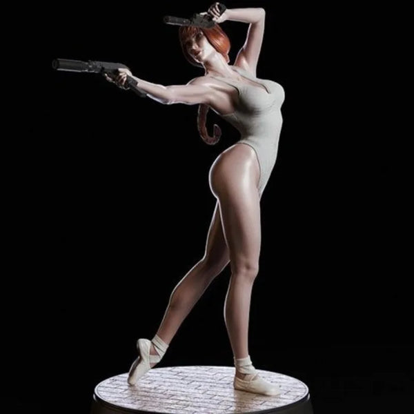 1/24 Modern Female Gunner, Resin Model Figure Kit, Unassembled and Unpainted