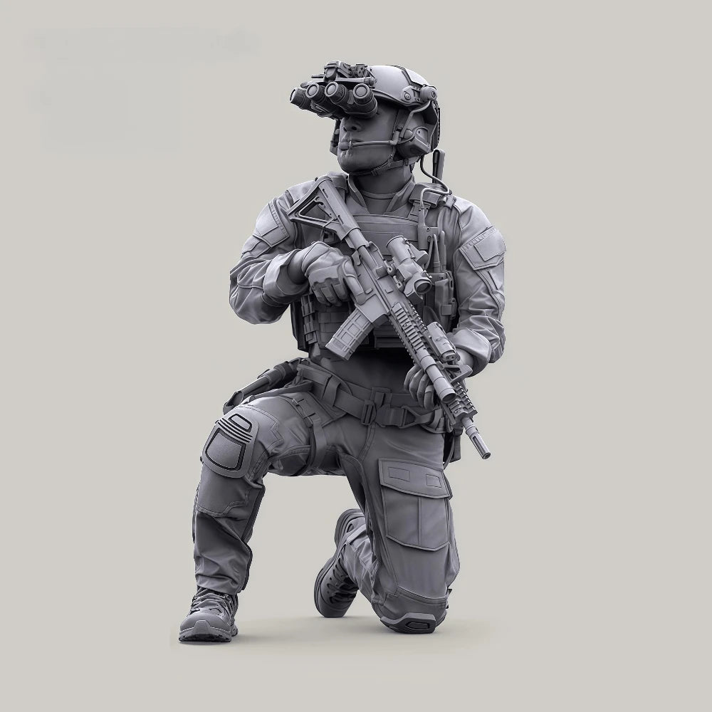 1/35 Modern US Marine, Resin Model Figure Kit, Unassembled and Unpainted