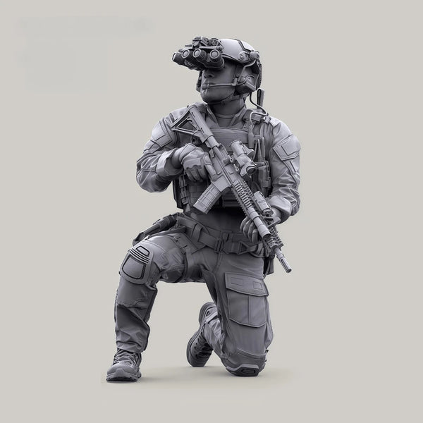 1/35 Modern US Marine, Resin Model Figure Kit, Unassembled and Unpainted