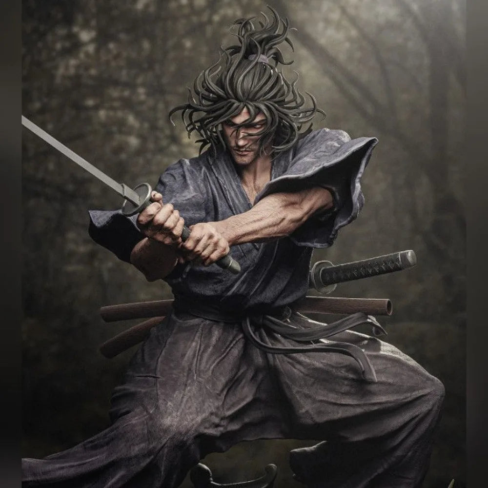 Samurai Miyamoto Musashi, Resin Model Figure Kit, Military Theme, Unassembled and Unpainted
