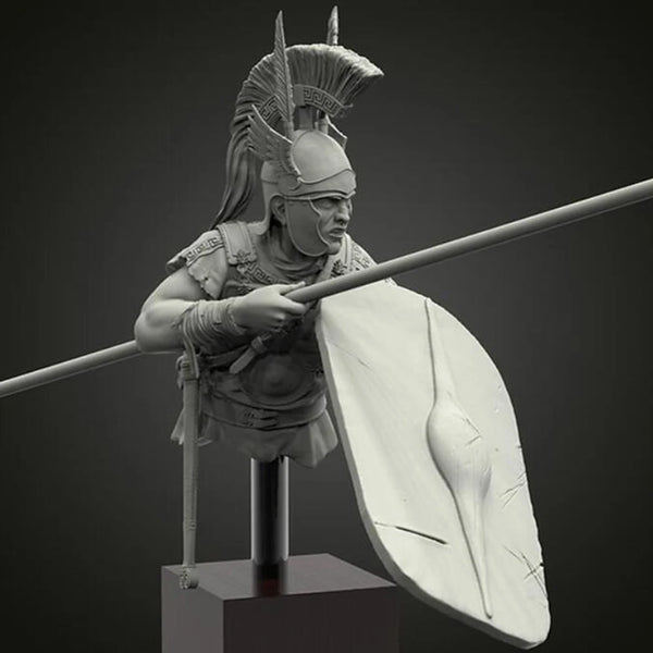1/10 Ancient Samnite Warrior, Resin Model Bust Kit, Unassembled and Unpainted