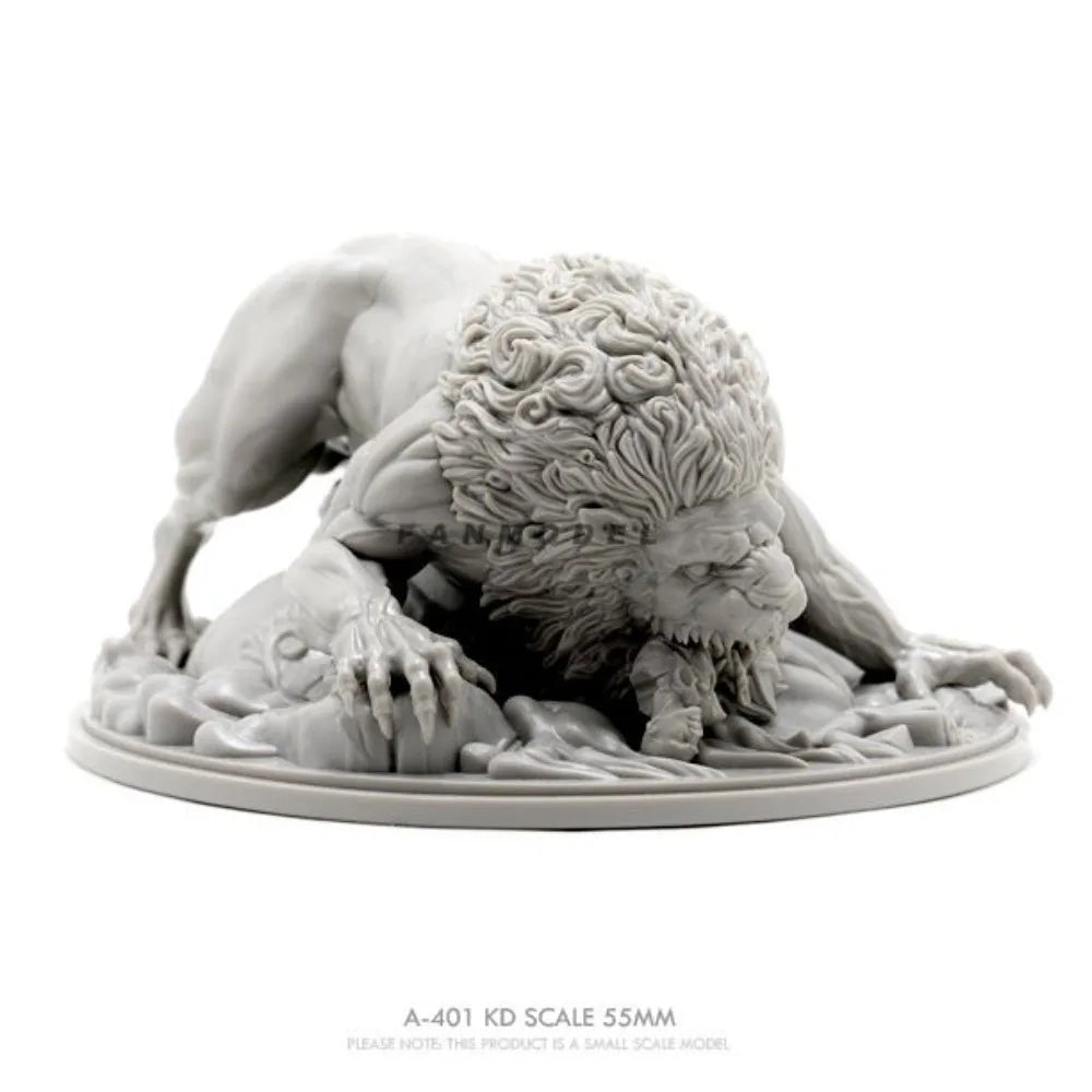 55mm Lion, Resin Model Figure Kit, Wildlife Theme, Unassembled and Unpainted