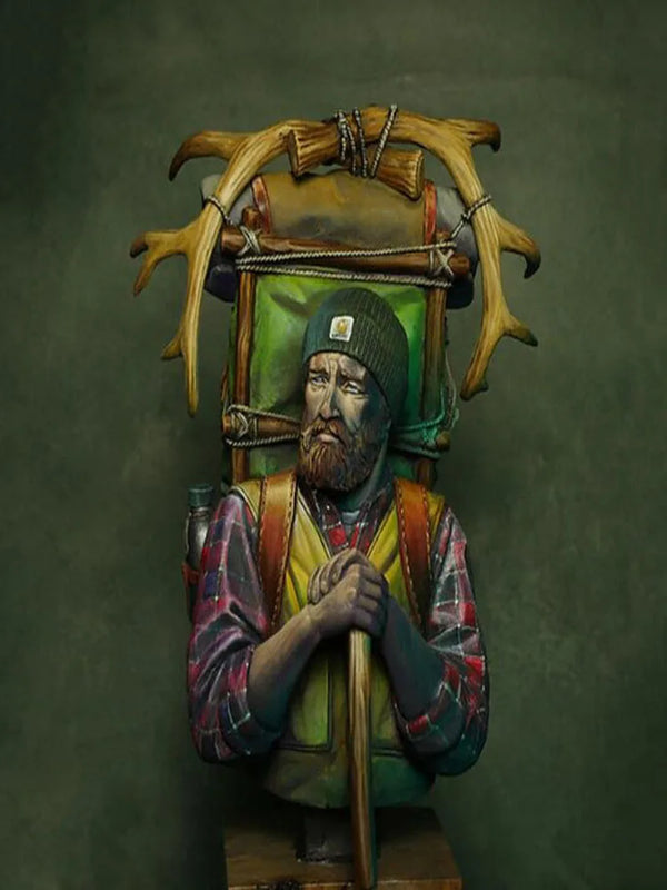 1/10 Winter Woodsman, Resin Model Figure Kit, Historical Theme, Unassembled and Unpainted