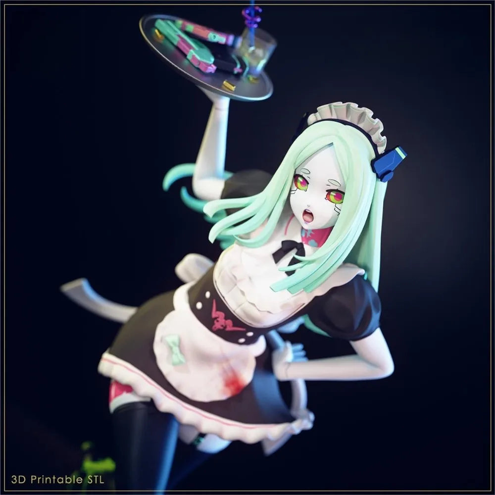 170mm Rebecca White Anime Character, Resin Model Figure Kit, Anime Theme, Unassembled and Unpainted