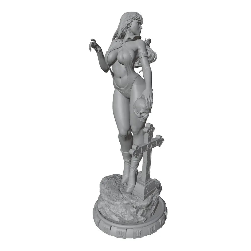 1/24 Seductive Warrior with Sword, Resin Model Figure Kit, Anime Theme, Unassembled and Unpainted